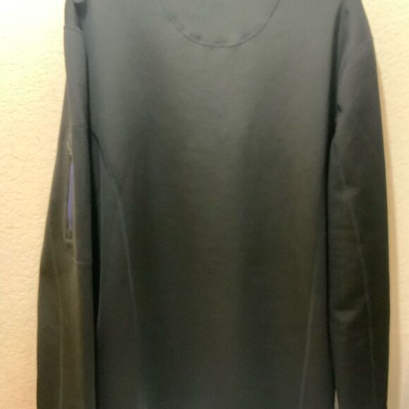 NWOT Untuckit Quarter Zip  Sweatshirt Black blue  Size XL - Picture 4 of 7